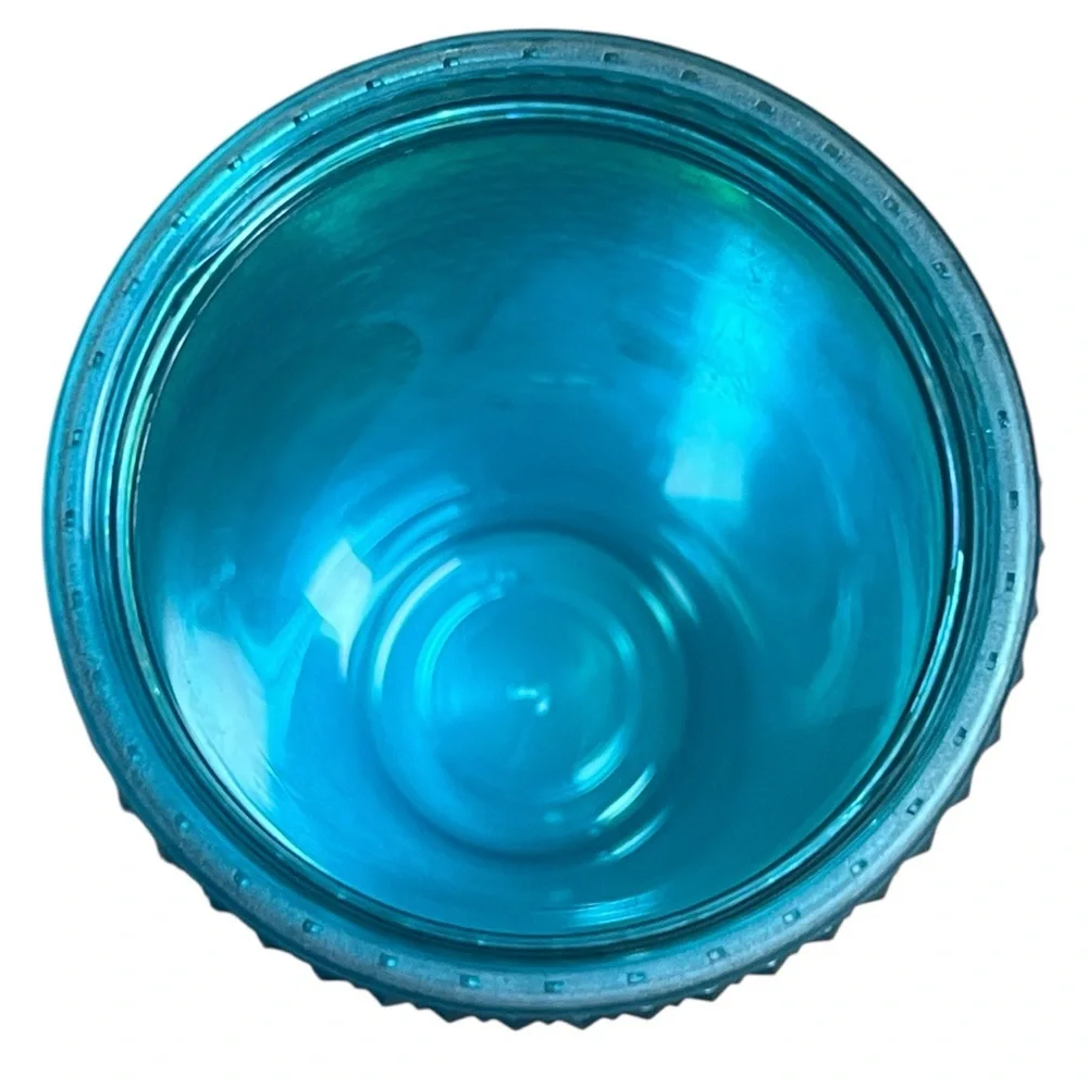 Starbucks Cold Beverage Blue Ombré Textured Jewel Sparkle Tumbler w/Straw 24 oz